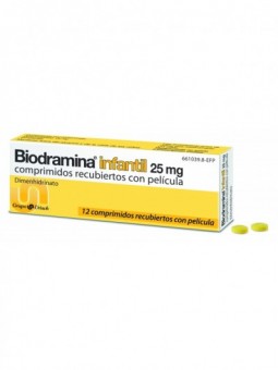 Biodramina Infantil 25 Mg...